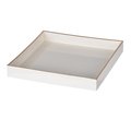 R16 Home Mimosa Square Tray, White 42539-WHIT